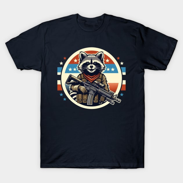 Tactical Raccoon T-Shirt by WolfeTEES